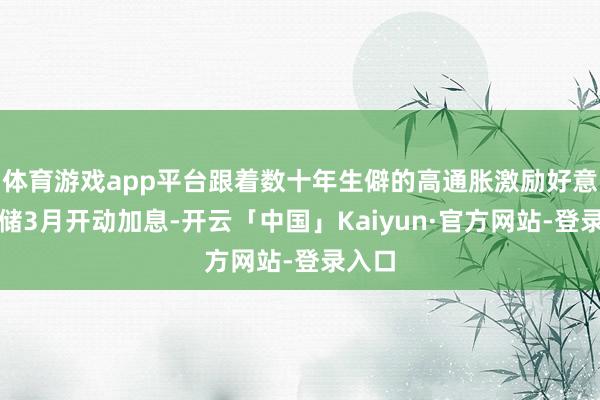 体育游戏app平台跟着数十年生僻的高通胀激励好意思联储3月开动加息-开云「中国」Kaiyun·官方网站-登录入口